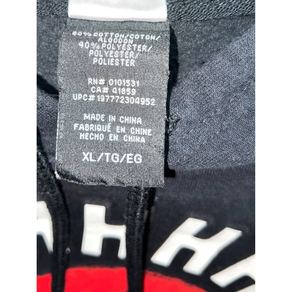 Marvel Deadpool "Shhh No One Cares" Graphic Black Hoodie XL Cotton Blend - Picture 4 of 6